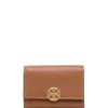 Women Tory Burch Miller Logo-plaque Leather Wallet