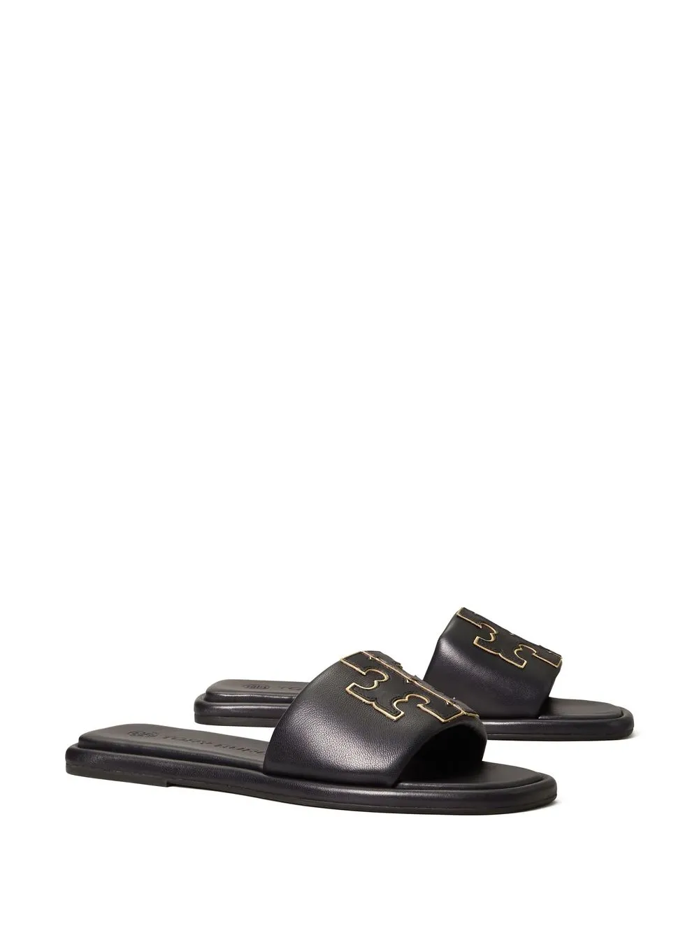 Women Tory Burch Double T Patch Slides - Image 2