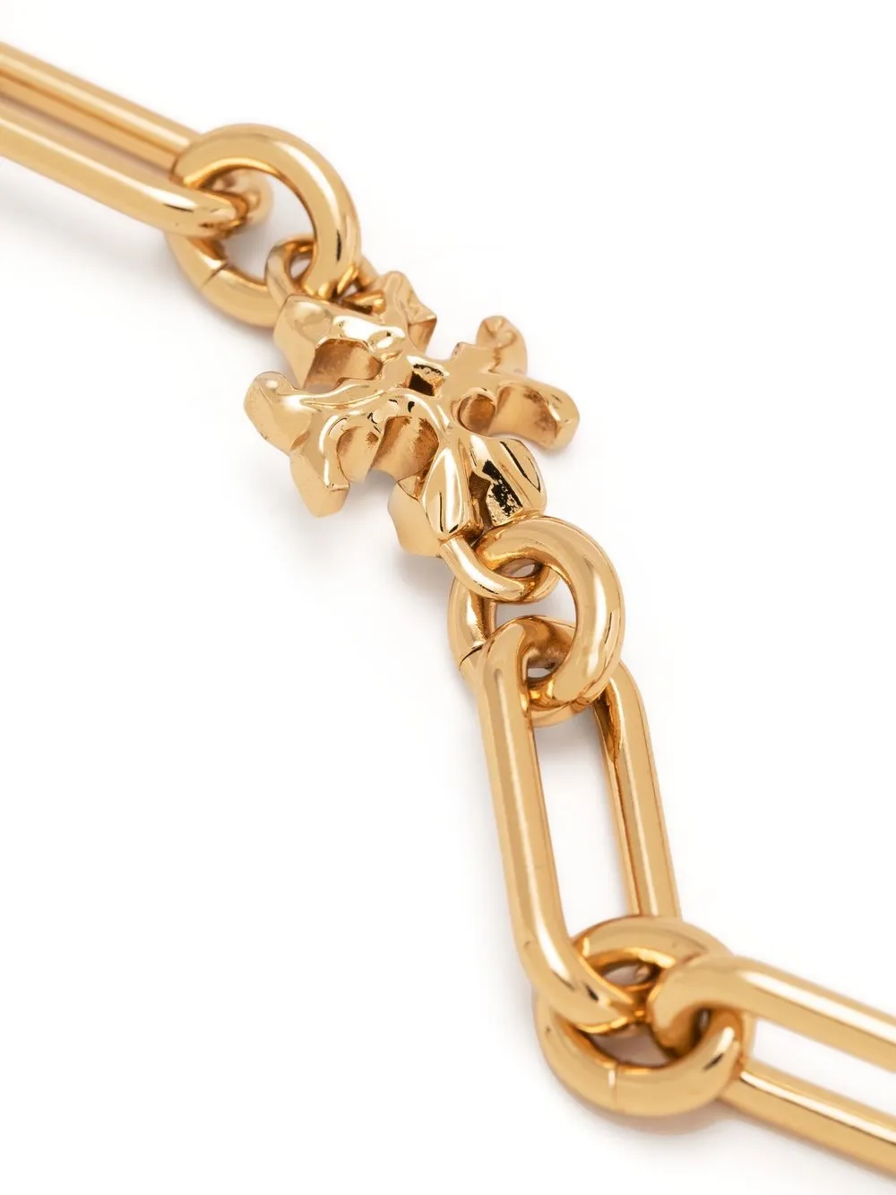 Women Tory Burch Logo-plaque Chain-link Necklace - Image 3