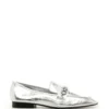 Women Tory Burch Perrine Silver Loafer