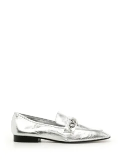 Women Tory Burch Perrine Silver Loafer