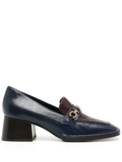 Women Tory Burch Perrine Heeled Leather Loafer