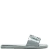 Women Tory Burch Logo-plaque Patent-finish Slides