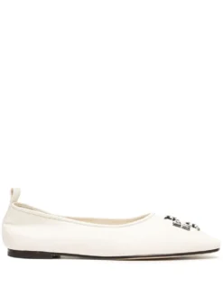 Women Tory Burch Eleanor Logo-plaque Ballet Pumps