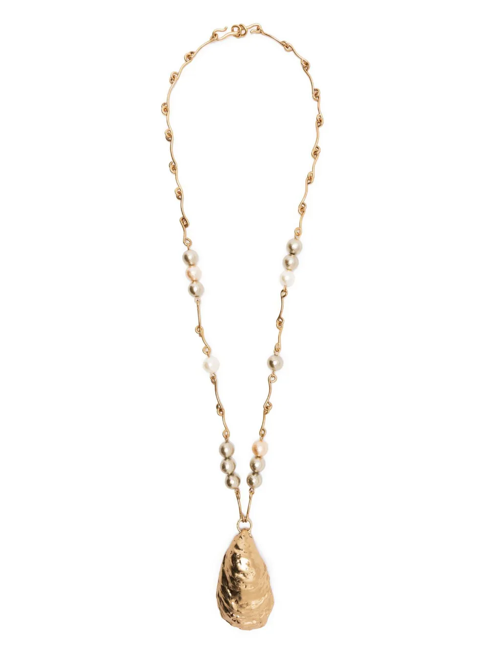 Women Tory Burch Oyster Shell-pendant Necklace - Image 3