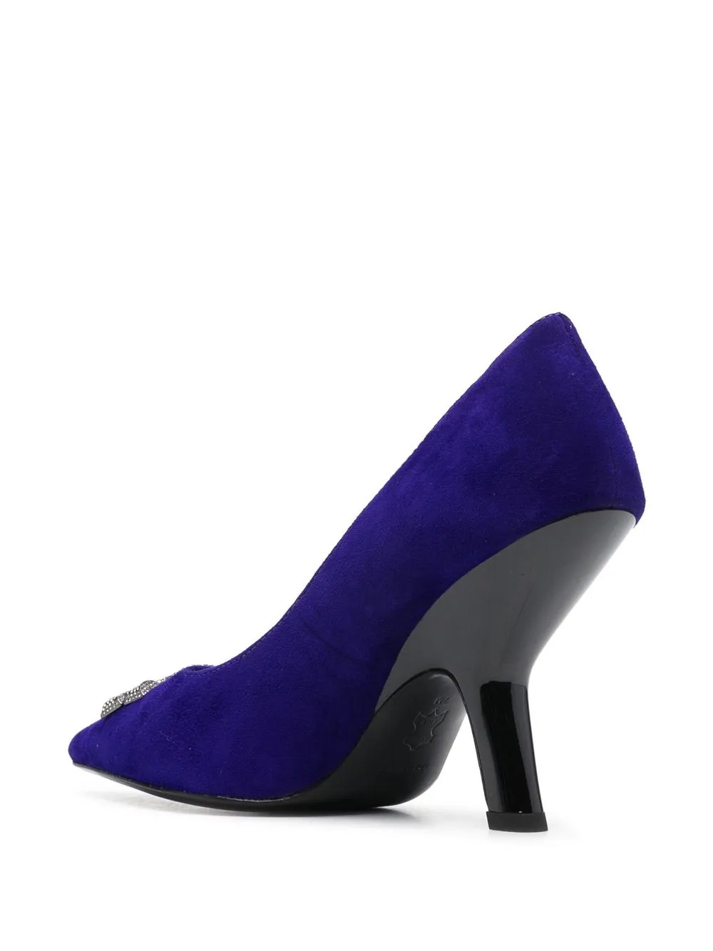 Women Tory Burch Logo Buckle Suede Pumps - Image 3