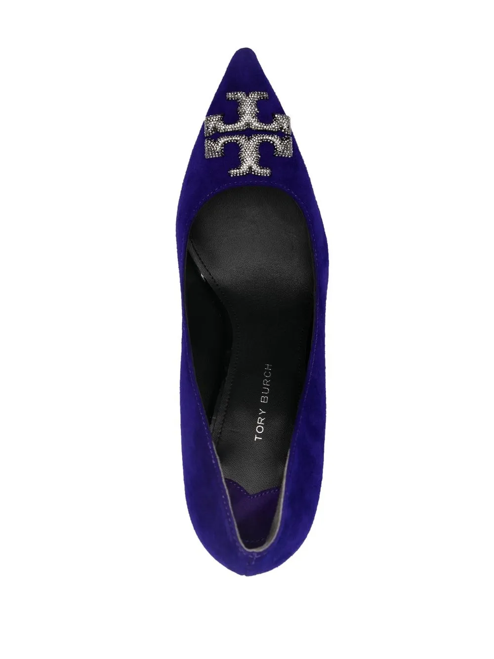 Women Tory Burch Logo Buckle Suede Pumps - Image 4