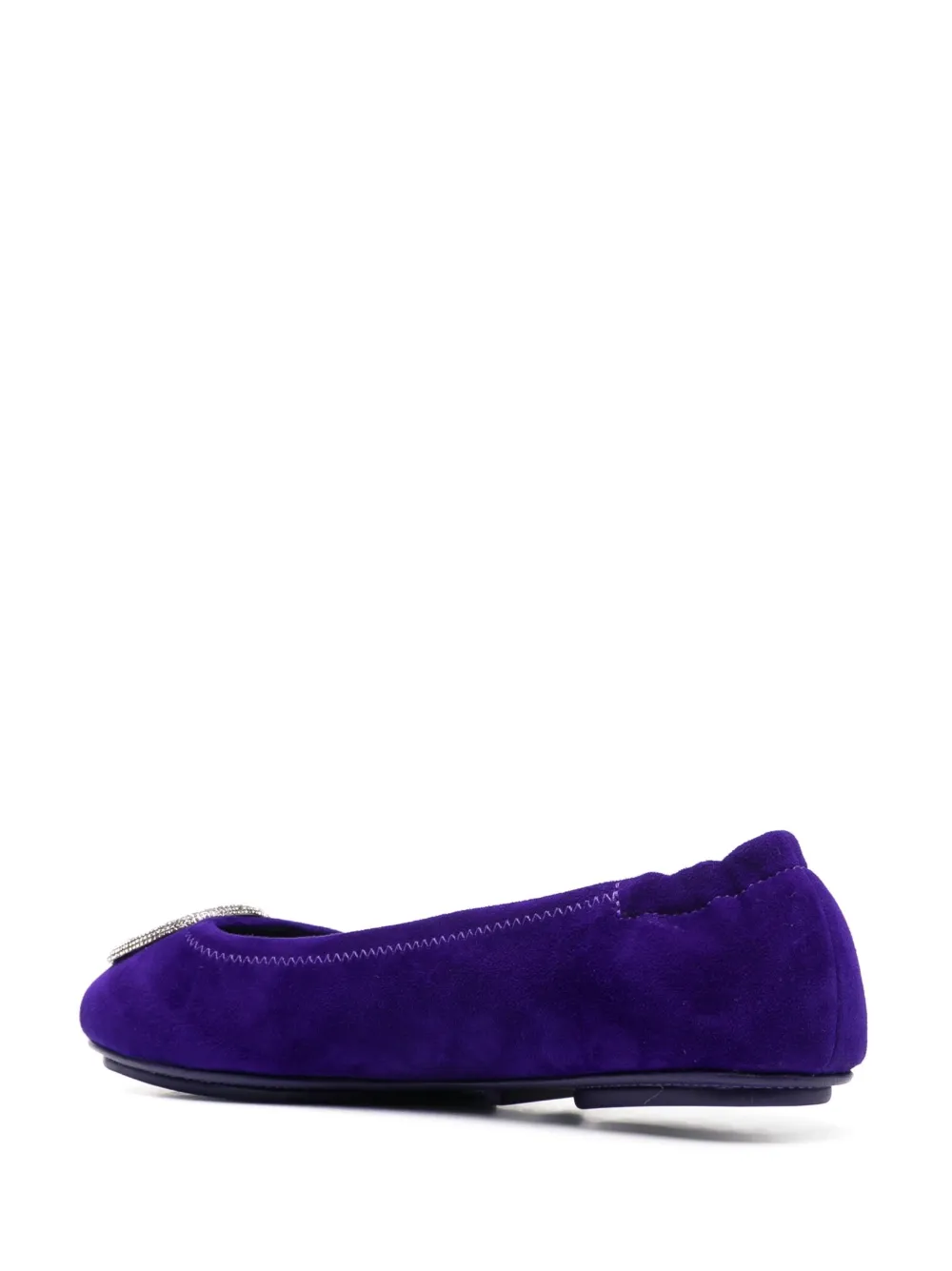 Women Tory Burch Minnie Suede Ballerina Shoes - Image 3
