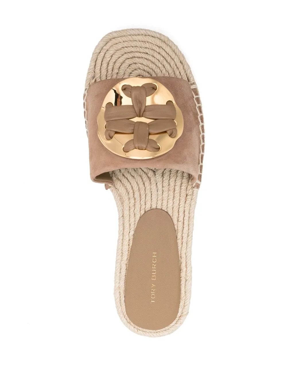 Women Tory Burch Woven Double T Espadrille Slide - Image 4