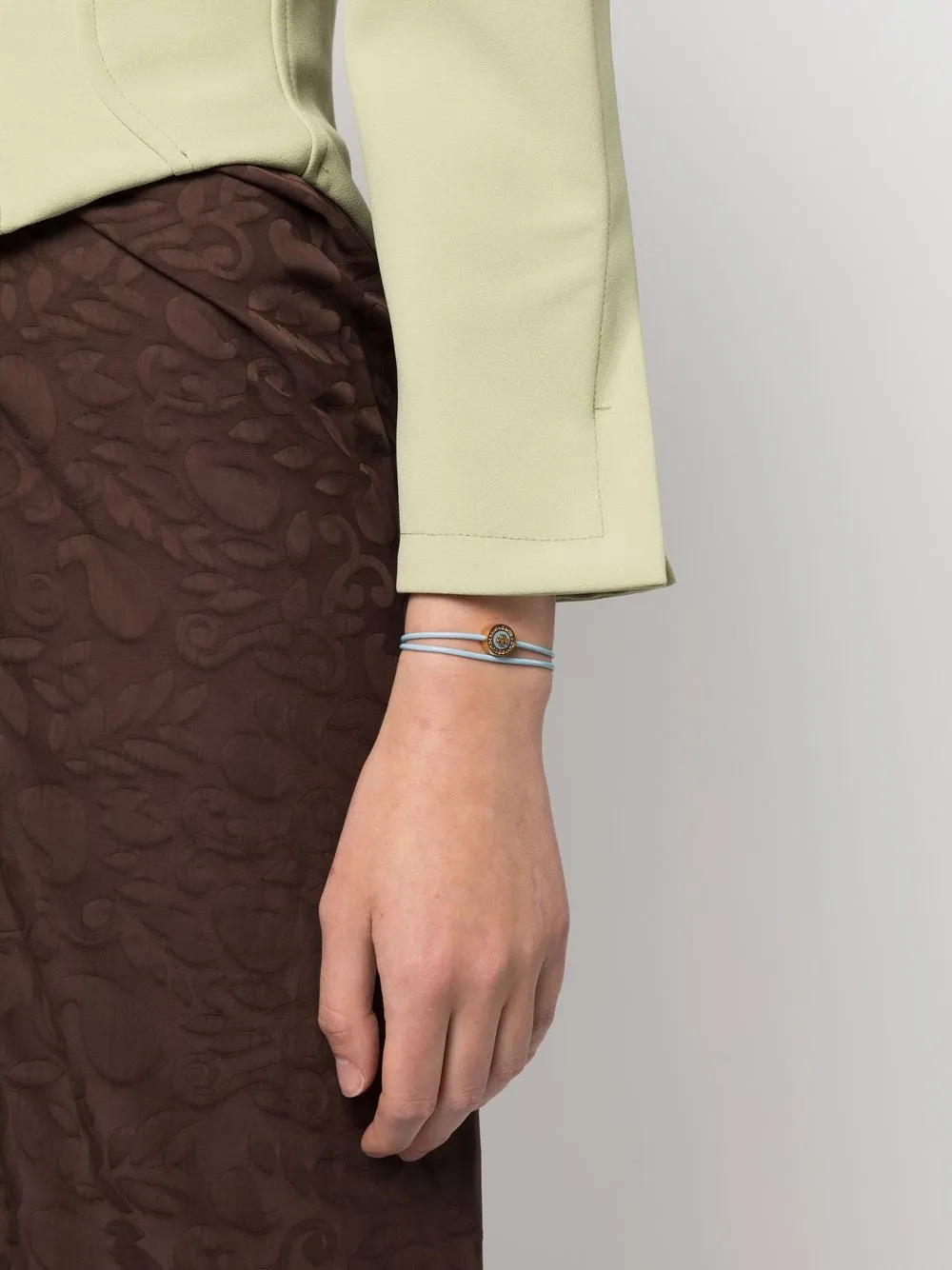 Women Tory Burch Logo-charm Drawstring Bracelet - Image 2