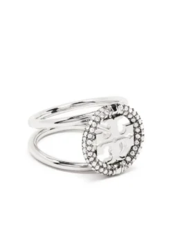 Women Tory Burch Logo Double Ring