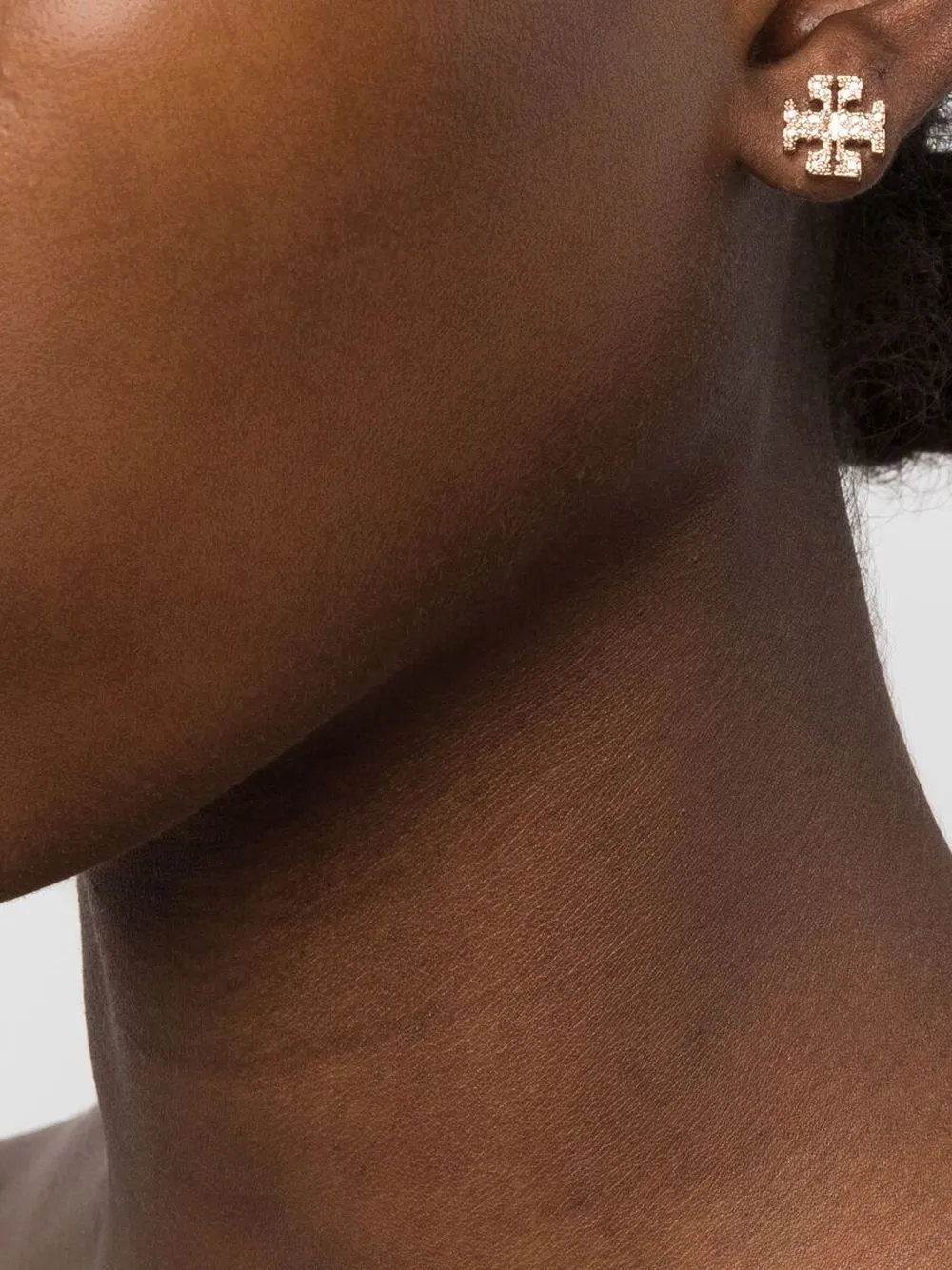 Women Tory Burch Kira Double-T Necklace And Earring Set - Image 2