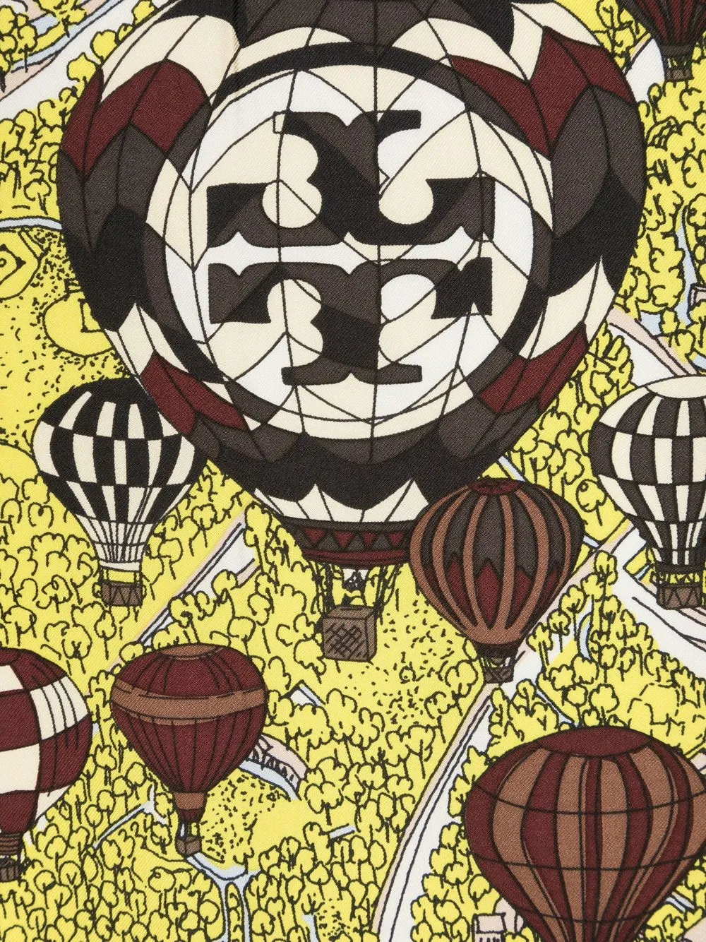 Women Tory Burch Balloons In The Sky Graphic-print Scarf - Image 2