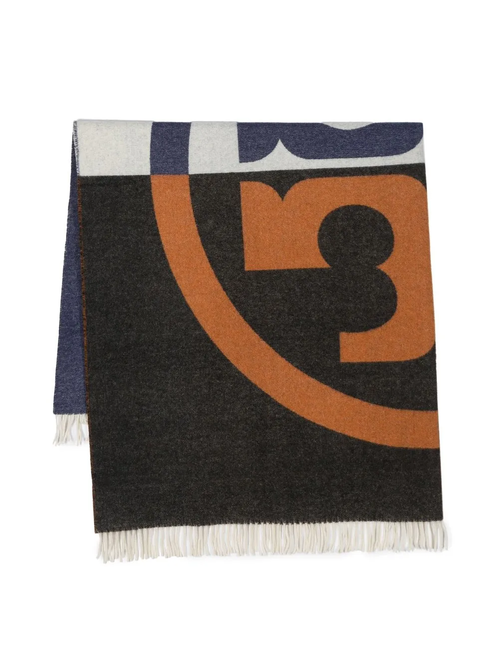 Women Tory Burch Colour-block Logo Square Scarf