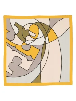 Women Tory Burch Abstract Logo Lines Scarf