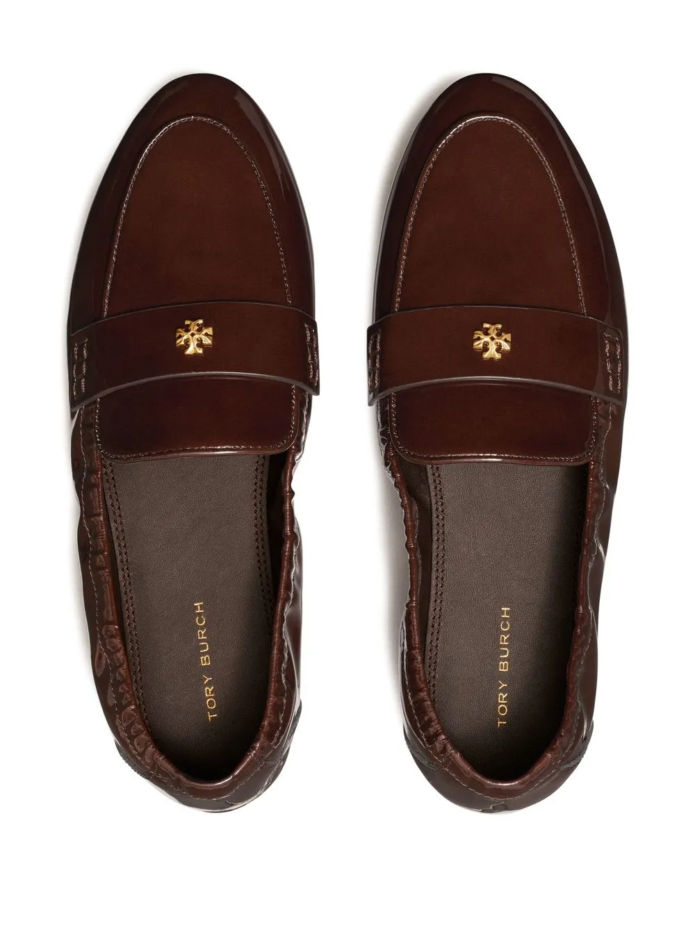 Women Tory Burch Ballet Leather Loafers - Image 4