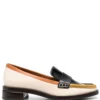 Women Tory Burch Square-toe 30mm Leather Loafers