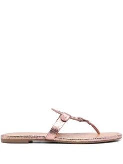 Women Tory Burch Miller Snake-embossed Sandals
