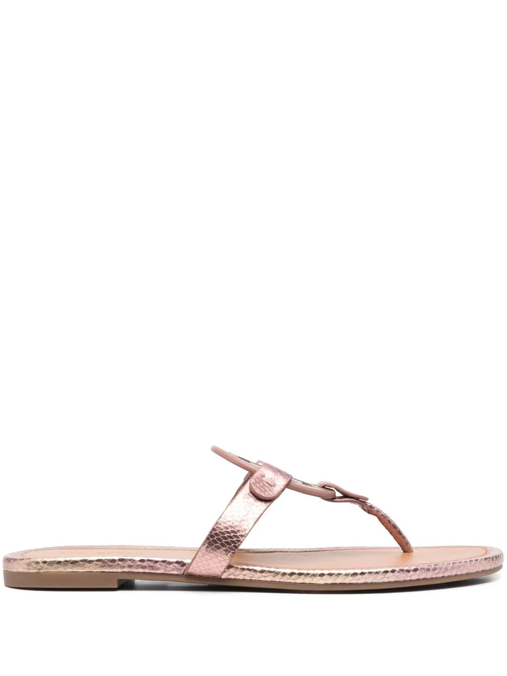 Women Tory Burch Miller Snake-embossed Sandals