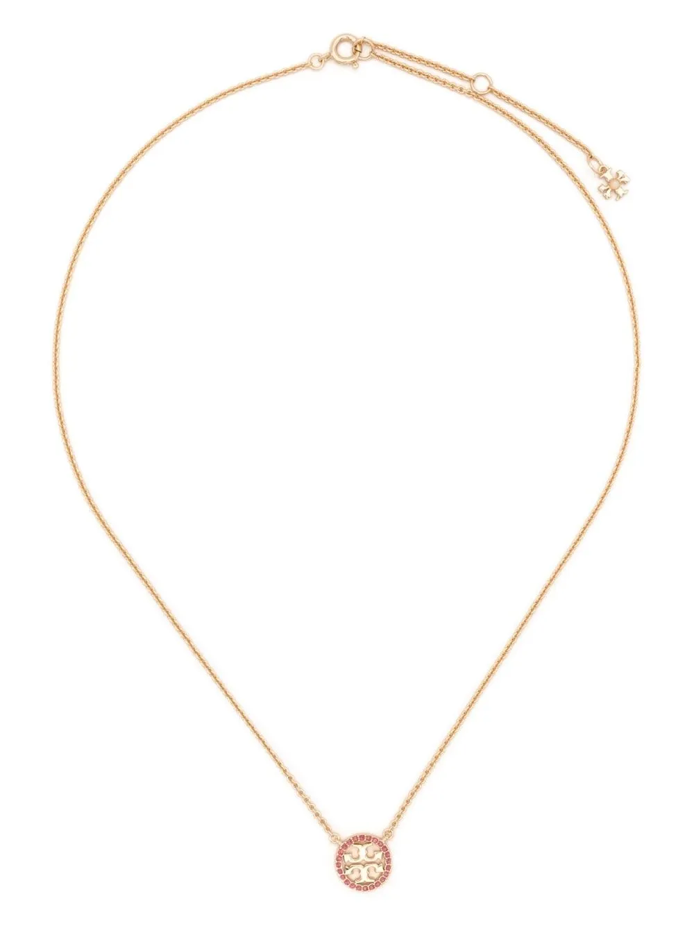 Women Tory Burch Logo-pendant Rolo-chain Necklace - Image 2