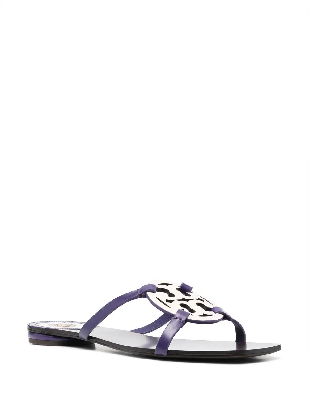 Women Tory Burch Logo-plaque Detail Slides - Image 2