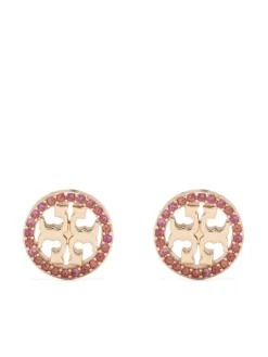 Women Tory Burch Logo Stud Earrings