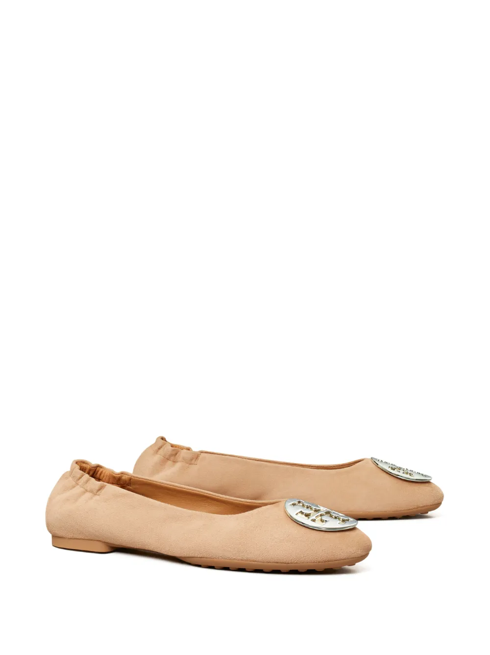 Women Tory Burch Claire Logo-plaque Ballerina Flats - Image 2