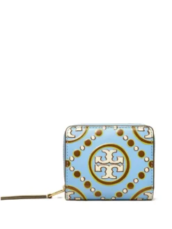 Women Tory Burch T Monogram Contrast Embossed Bi-fold Wallet