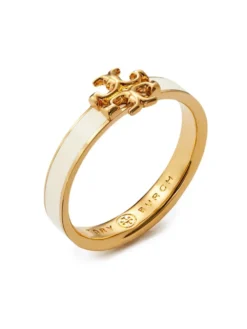 Women Tory Burch Gold-plated Logo Ring