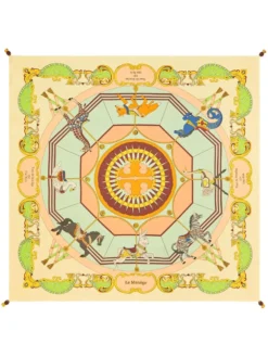 Women Tory Burch Graphic-print Silk Scarf