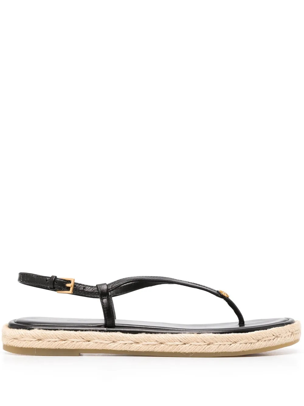 Women Tory Burch Logo-plaque Thong-strap Sandals