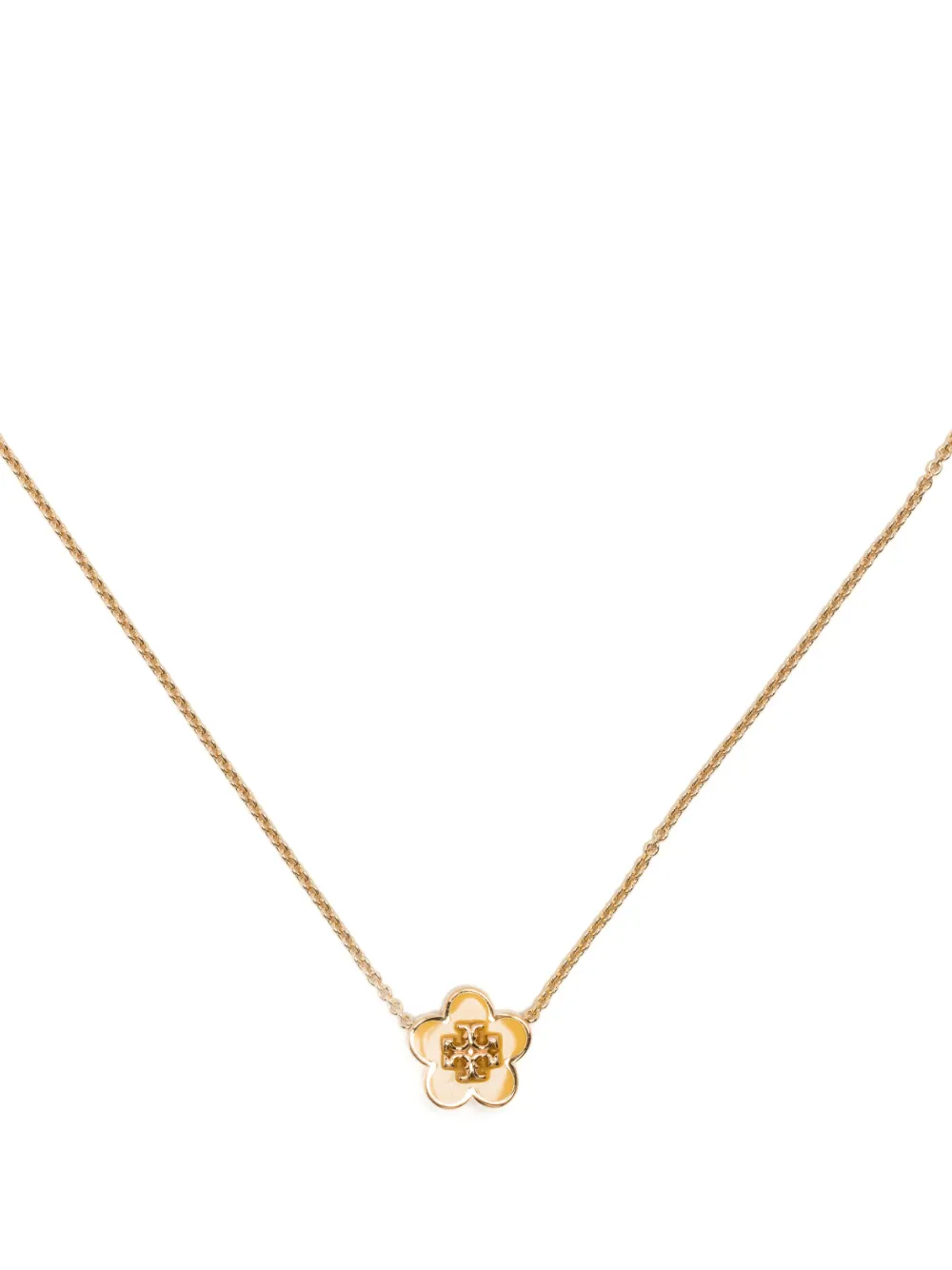 Women Tory Burch Kira Enamel Flower-pendant Necklace