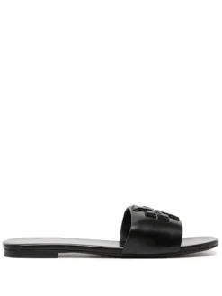Women Tory Burch Ines Logo-patch Slides