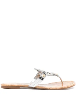 Women Tory Burch Miller Logo-patch Slides