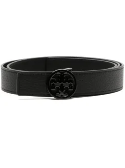 Women Tory Burch 1" Miller Pebbled-leather Belt