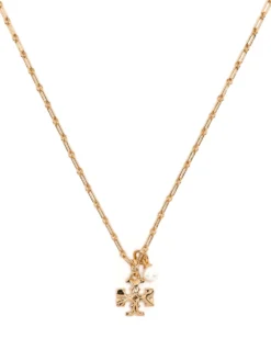 Women Tory Burch Roxanne Logo-pendant Necklace