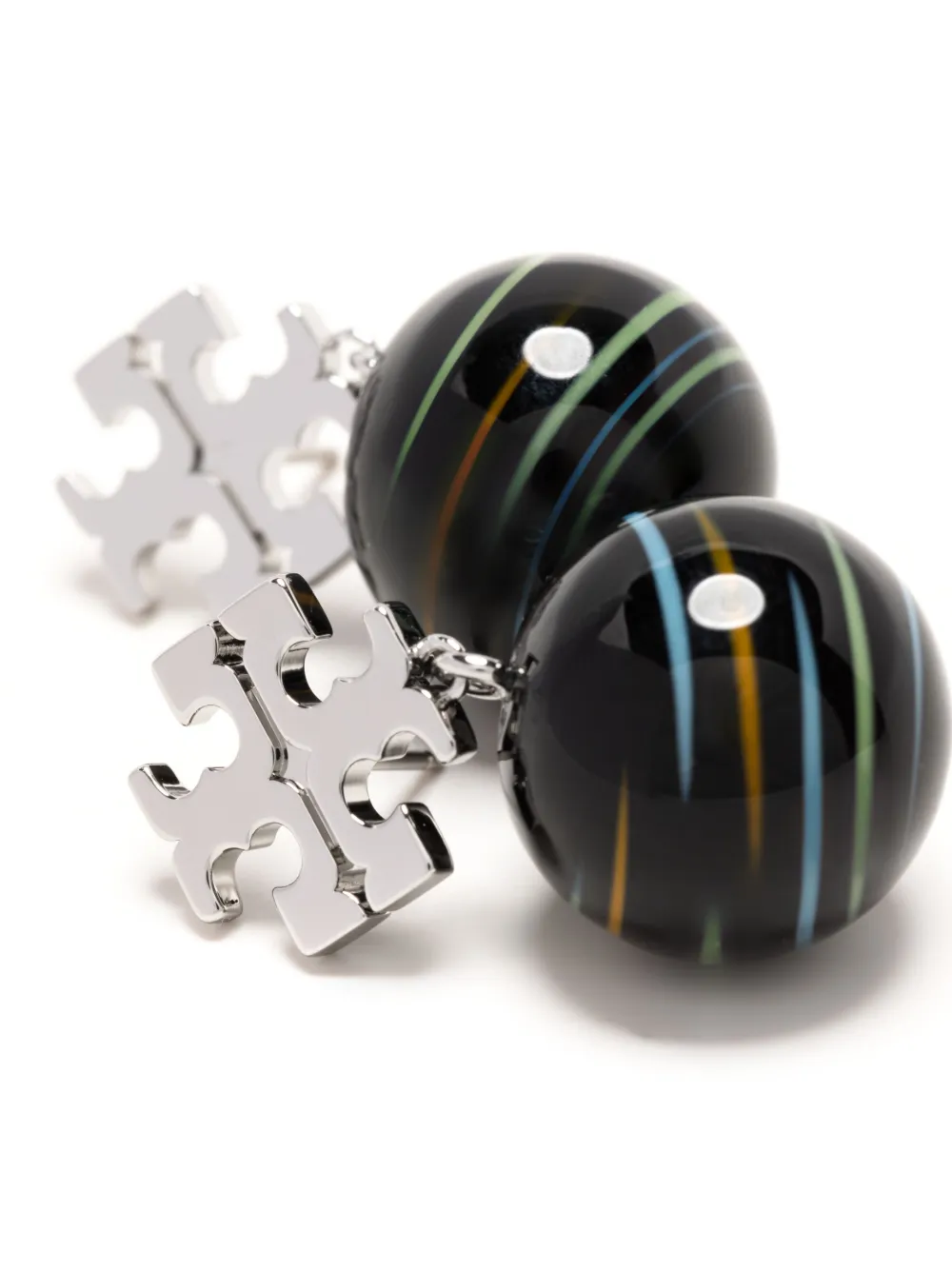 Women Tory Burch Roxanne Double-T Drop Earrings - Image 2