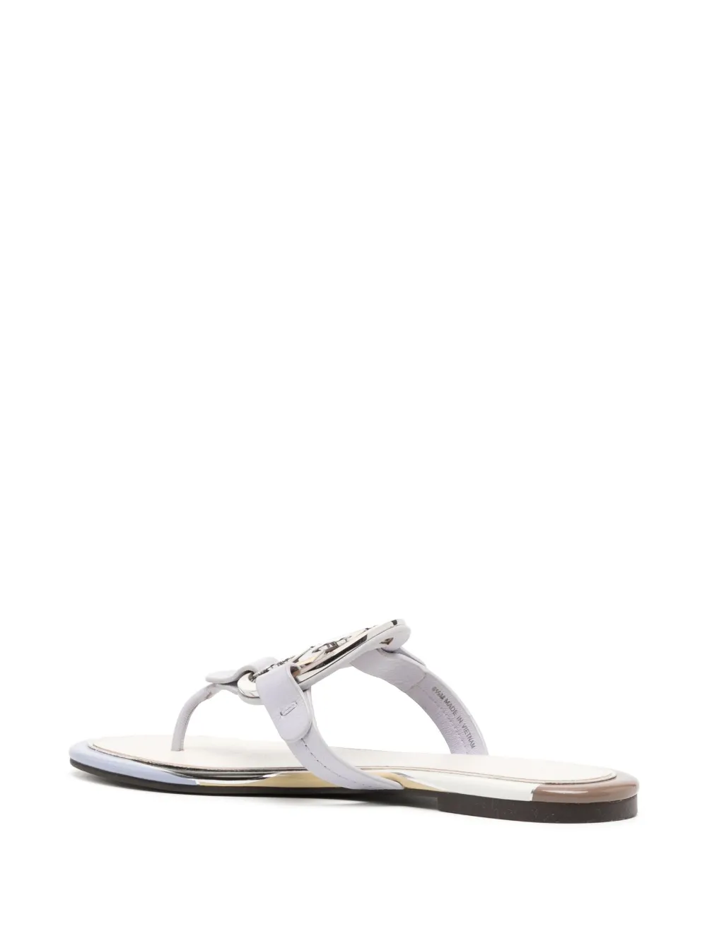 Women Tory Burch Miller Enamel-detail Sandals - Image 3