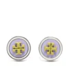 Women Tory Burch Kira Enamel Circle-stud Earrings