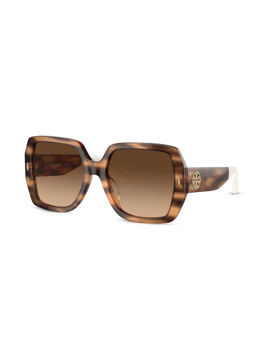 Women Tory Burch Oversize-frame Logo-plaque Sunglasses - Image 2