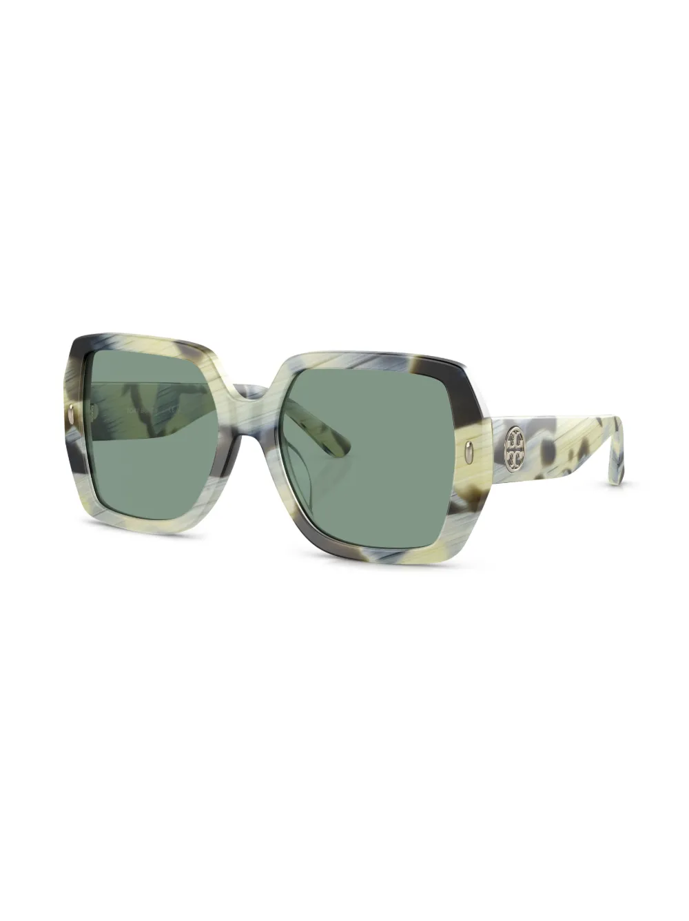Women Tory Burch Logo-plaque Square-frame Sunglasses - Image 3