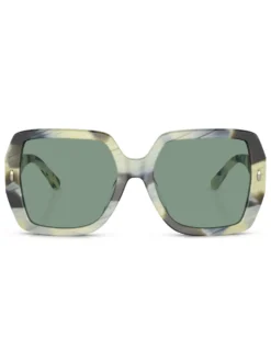 Women Tory Burch Logo-plaque Square-frame Sunglasses