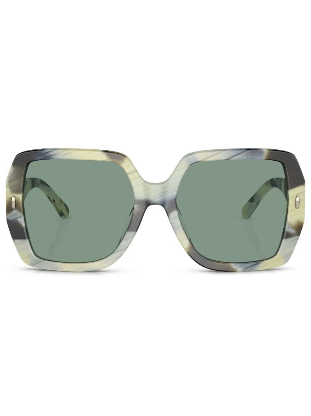 Women Tory Burch Logo-plaque Square-frame Sunglasses