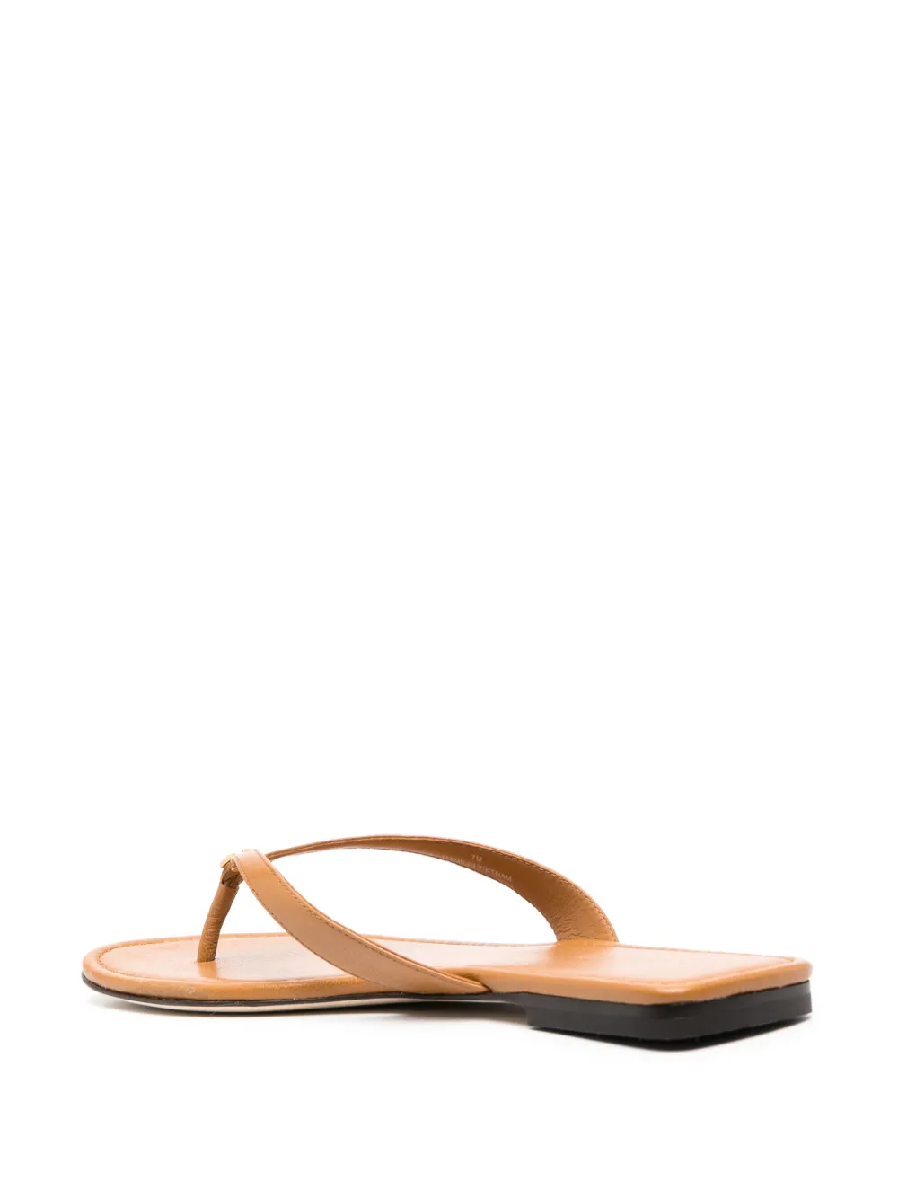 Women Tory Burch Thong-strap Leather Flip Flops - Image 3