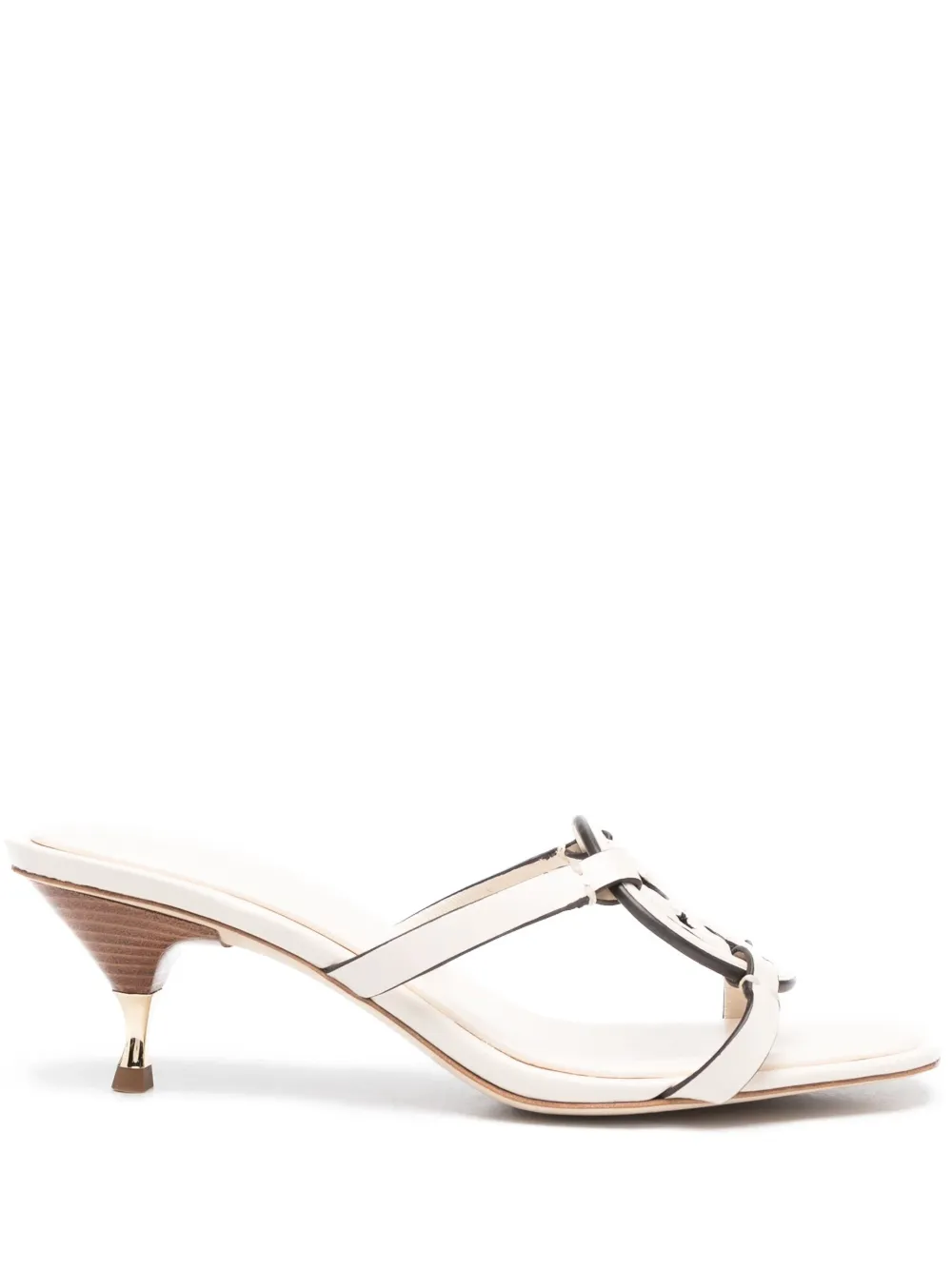 Women Tory Burch 60mm Logo-engraved Leather Mules