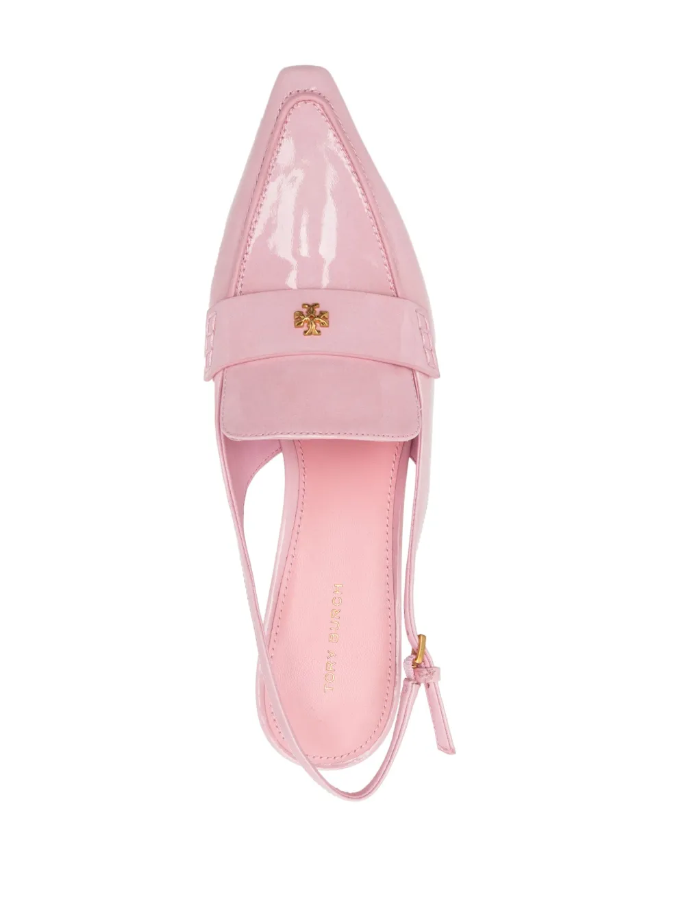 Women Tory Burch Pointed-toe Leather Pumps - Image 4