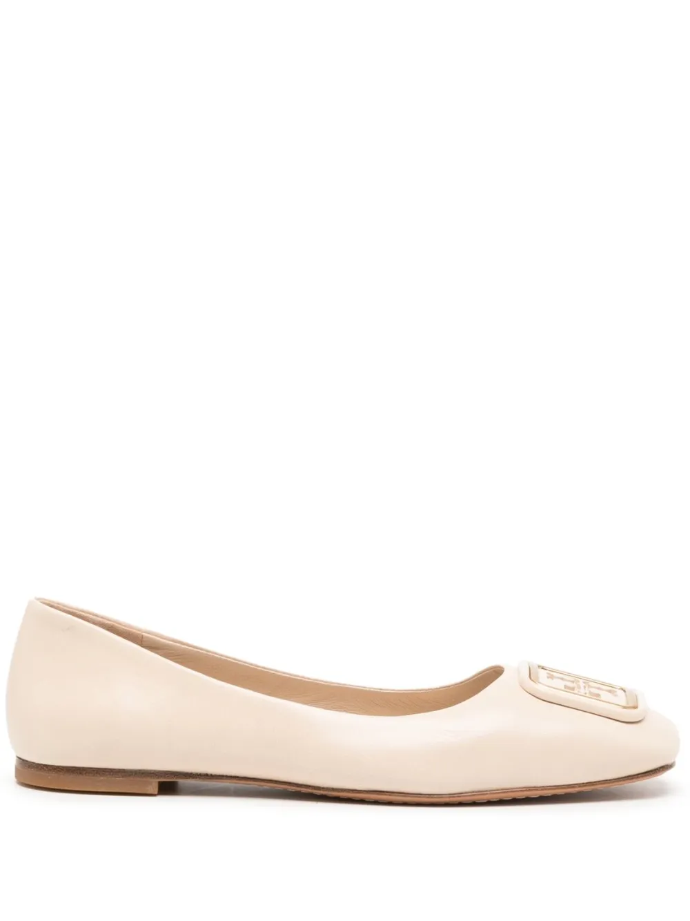 Women Tory Burch Georgia Logo-plaque Ballerina Shoes