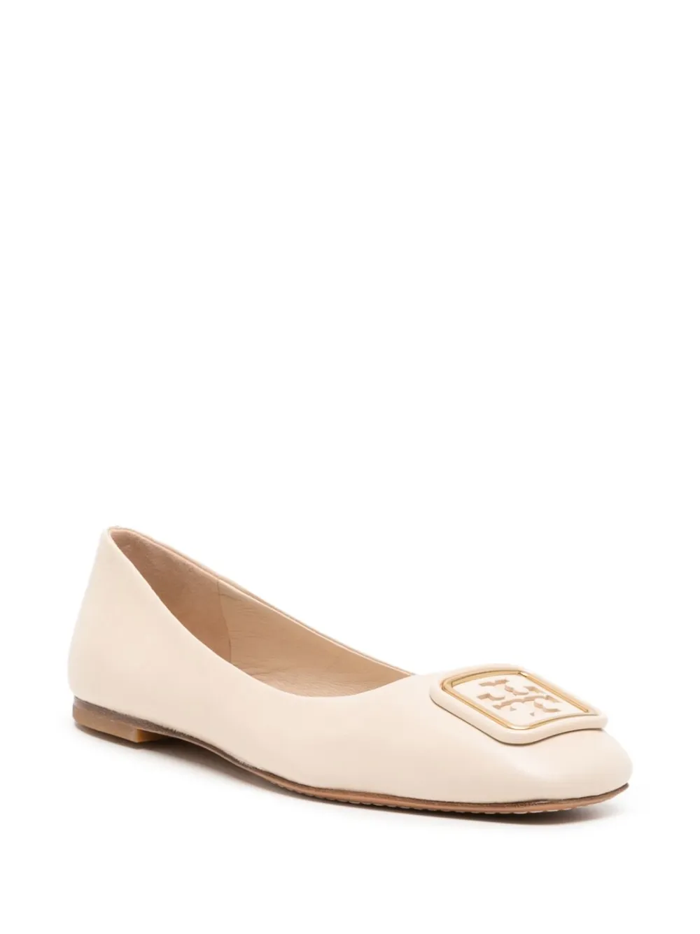 Women Tory Burch Georgia Logo-plaque Ballerina Shoes - Image 2