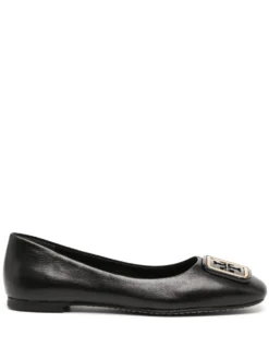 Women Tory Burch Georgia Logo-plaque Ballerina Shoes