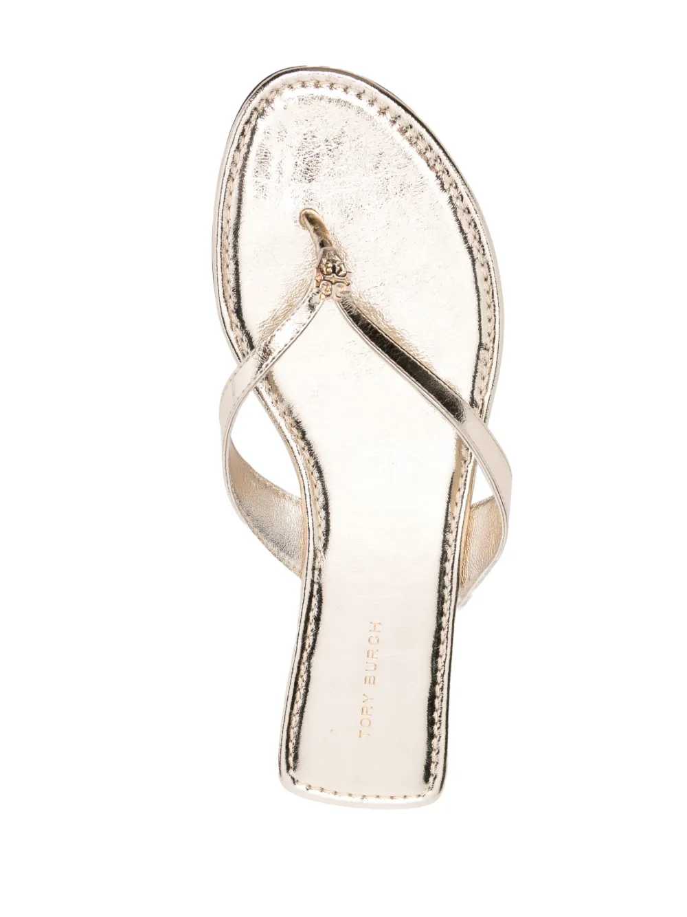 Women Tory Burch Flat Leather Flip-flops - Image 4